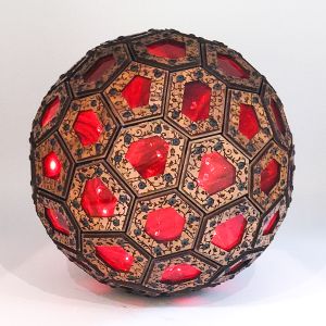 Dual of 2-Frequency Truncated Tetrahedral Geodesic Sphere