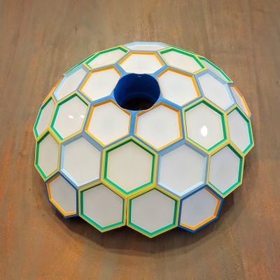 Dual of 4 Frequency Icosahedral Geodesic Sphere-106