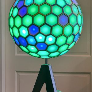 Dual of 4 Frequency Icosahedral Geodesic Sphere-202