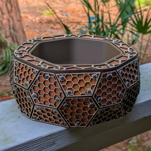 Honeycomb Heptagonal Antiprism Bowl
