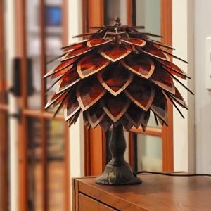 Spore Leaf Tiffany Lamp